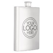 Fügen Sie Ihr Logo-Unternehmen Minimalistisch hinz Flachmann (Rechts)