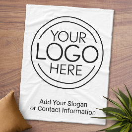Fügen Sie Ihr Logo-Unternehmen Minimalistisch hinz Fleecedecke