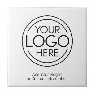 Fügen Sie Ihr Logo-Unternehmen Minimalistisch hinz Fliese