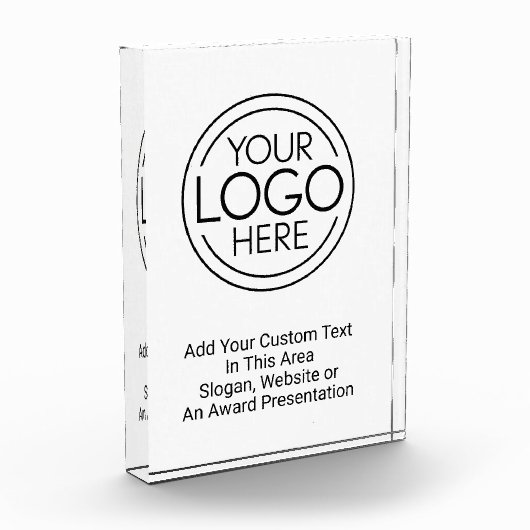 Fügen Sie Ihr Logo-Unternehmen Minimalistisch hinz Fotoblock (Links)