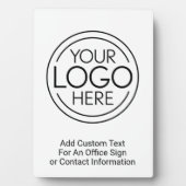 Fügen Sie Ihr Logo-Unternehmen Minimalistisch hinz Fotoplatte (Vorderseite)