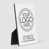 Fügen Sie Ihr Logo-Unternehmen Minimalistisch hinz Fotoplatte (Seite)