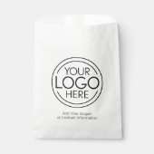 Fügen Sie Ihr Logo-Unternehmen Minimalistisch hinz Geschenktütchen (Vorderseite)