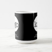 Fügen Sie Ihr Logo-Unternehmen Minimalistisch hinz Kaffeetasse (Mittel)