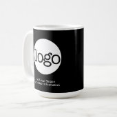Fügen Sie Ihr Logo-Unternehmen Minimalistisch hinz Kaffeetasse (Vorderseite Links)