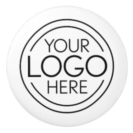 Fügen Sie Ihr Logo-Unternehmen Minimalistisch hinz Keramikknauf
