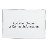 Fügen Sie Ihr Logo-Unternehmen Minimalistisch hinz Kissenbezug (Rückseite-Links)