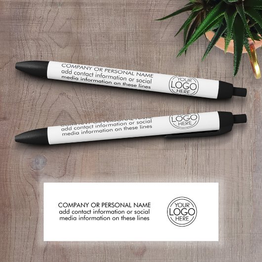Fügen Sie Ihr Logo-Unternehmen Minimalistisch hinz Kugelschreiber