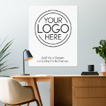 Fügen Sie Ihr Logo-Unternehmen Minimalistisch hinz Leinwanddruck<br><div class="desc">Diese Logos sind in Leinwand verpackte Kunstgegenstände, die sich perfekt für ein Büro- oder Bürodekor eignen. Sie können die Hintergrundfarbe so ändern, dass sie der Farbe entspricht, die mit Ihrem Firmenlogo koordiniert wird. Die zusätzlichen Typenreihen können für Firmenkontaktdaten oder für einen Ort zum Hinzufügen eines besonderen Anlasses verwendet werden -...</div>