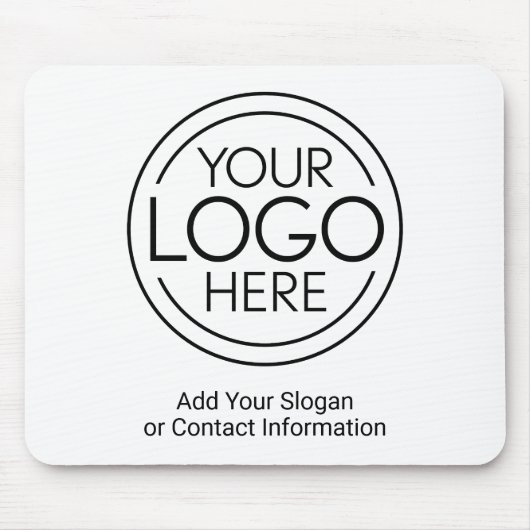 Fügen Sie Ihr Logo-Unternehmen Minimalistisch hinz Mousepad (Vorne)