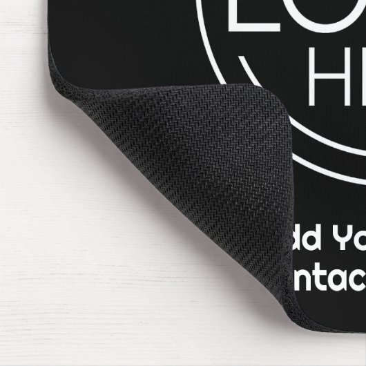 Fügen Sie Ihr Logo-Unternehmen Minimalistisch hinz Mousepad (Ecke)