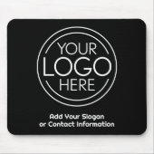 Fügen Sie Ihr Logo-Unternehmen Minimalistisch hinz Mousepad (Vorne)