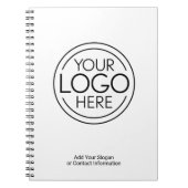 Fügen Sie Ihr Logo-Unternehmen Minimalistisch hinz Notizblock (Vorderseite)