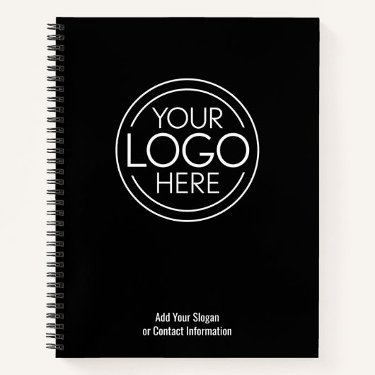 Fügen Sie Ihr Logo-Unternehmen Minimalistisch hinz Notizblock (Vorderseite)
