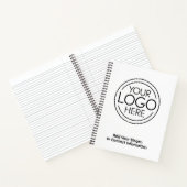 Fügen Sie Ihr Logo-Unternehmen Minimalistisch hinz Notizblock (Innenseite)
