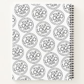 Fügen Sie Ihr Logo-Unternehmen Minimalistisch hinz Notizblock (Rückseite)