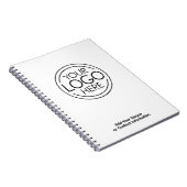 Fügen Sie Ihr Logo-Unternehmen Minimalistisch hinz Notizblock (Rechte Seite)