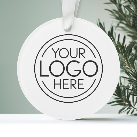 Fügen Sie Ihr Logo-Unternehmen Minimalistisch hinz Ornament