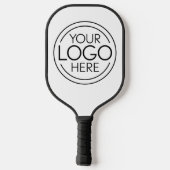 Fügen Sie Ihr Logo-Unternehmen Minimalistisch hinz Pickleball Schläger (Rückseite)