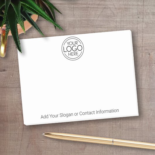 Fügen Sie Ihr Logo-Unternehmen Minimalistisch hinz Post-it Klebezettel