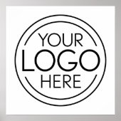 Fügen Sie Ihr Logo-Unternehmen Minimalistisch hinz Poster (Vorne)