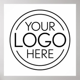 Fügen Sie Ihr Logo-Unternehmen Minimalistisch hinz Poster