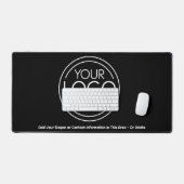 Fügen Sie Ihr Logo-Unternehmen Minimalistisch hinz Schreibtischunterlage (Tastatur & Maus)