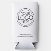 Fügen Sie Ihr Logo-Unternehmen Minimalistisch hinz Selters Dosenkühler (Vorderseite)