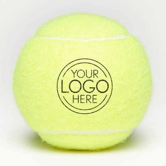 Fügen Sie Ihr Logo-Unternehmen Minimalistisch hinz Tennisbälle (Vorderseite)