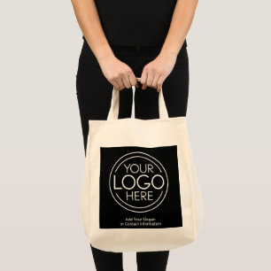 Fügen Sie Ihr Logo-Unternehmen Minimalistisch hinz Tragetasche