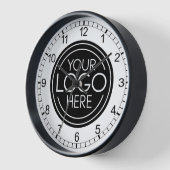 Fügen Sie Ihr Logo-Unternehmen Minimalistisch hinz Uhr (Winkel)