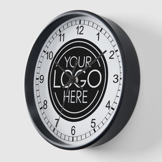 Fügen Sie Ihr Logo-Unternehmen Minimalistisch hinz Uhr (Winkel)