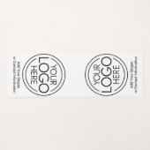 Fügen Sie Ihr Logo-Unternehmen Minimalistisch hinz Yogamatte (Rückseite (Horizontal))