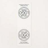 Fügen Sie Ihr Logo-Unternehmen Minimalistisch hinz Yogamatte (Vorderseite)