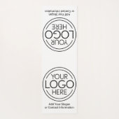 Fügen Sie Ihr Logo-Unternehmen Minimalistisch hinz Yogamatte (Rückseite)