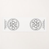 Fügen Sie Ihr Logo-Unternehmen Minimalistisch hinz Yogamatte (Vorderseite (Horizontal))