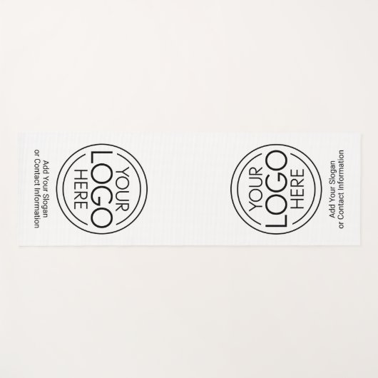 Fügen Sie Ihr Logo-Unternehmen Minimalistisch hinz Yogamatte (Vorderseite (Horizontal))