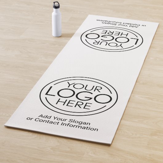 Fügen Sie Ihr Logo-Unternehmen Minimalistisch hinz Yogamatte (Beispiel)