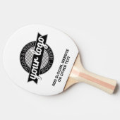 Fügen Sie Ihr Logo-Unternehmen Minimalistisch mit Tischtennis Schläger (Seitenansicht)