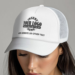 Fügen Sie Ihr Logo-Unternehmen Minimalistisch mit Truckerkappe