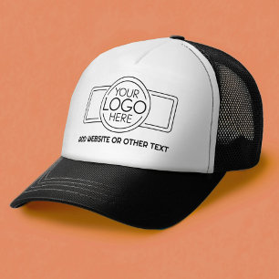 Fügen Sie Ihr Logo-Unternehmen Minimalistisch mit Truckerkappe