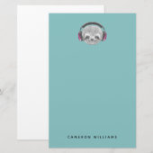 Fügen Sie Ihr Namens| Porträt der Briefpapier (Vorne/Hinten)