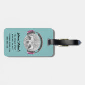 Fügen Sie Ihr Namens| Porträt der Gepäckanhänger (Rückseite horizontal)