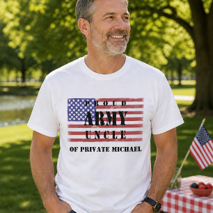 Fügen Sie Ihr nepalewer's Name Proud Army Uncle Sh T-Shirt