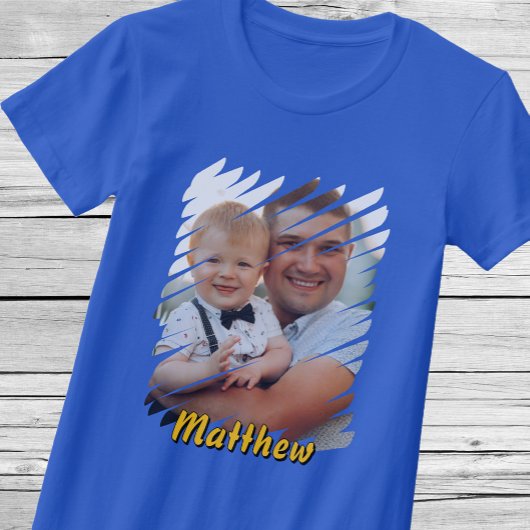 Fügen Sie Ihr Portrait und Ihren Namen hinzu. Pers T-Shirt