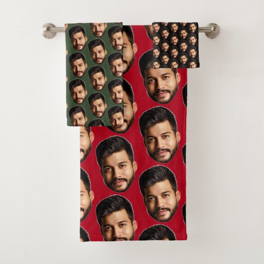 Fügen Sie Ihr schönes Foto Muster Personalisiert h Badhandtuch Set (Insitu)