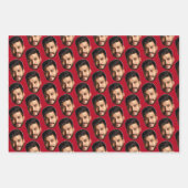 Fügen Sie Ihr schönes Foto Muster Personalisiert h Geschenkpapier Set (Vorderseite)