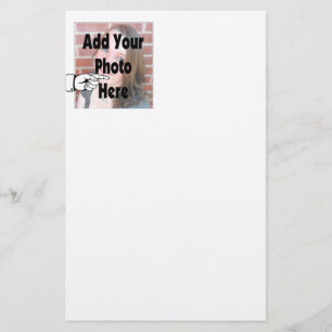 Fügen Sie Ihr spezielles Foto hinzu Briefpapier
