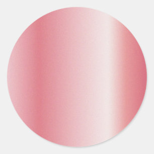 Fügen Sie Ihr Text-Upload-Logo Rose Gold Leere Vor Runder Aufkleber