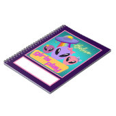 fügen Sie Ihr Thema auf der Alien Mädchen spielen Notizblock (Linke Seite)